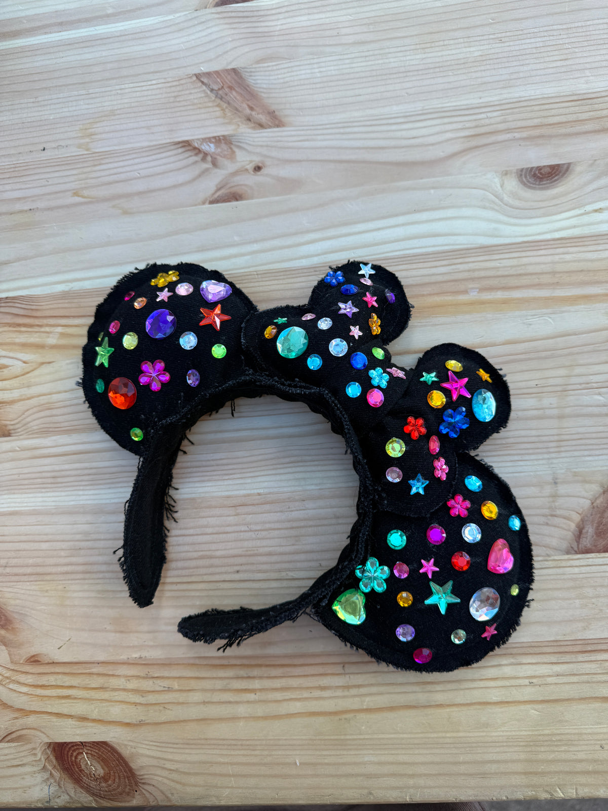 RETRO BLACK DENIM EARS