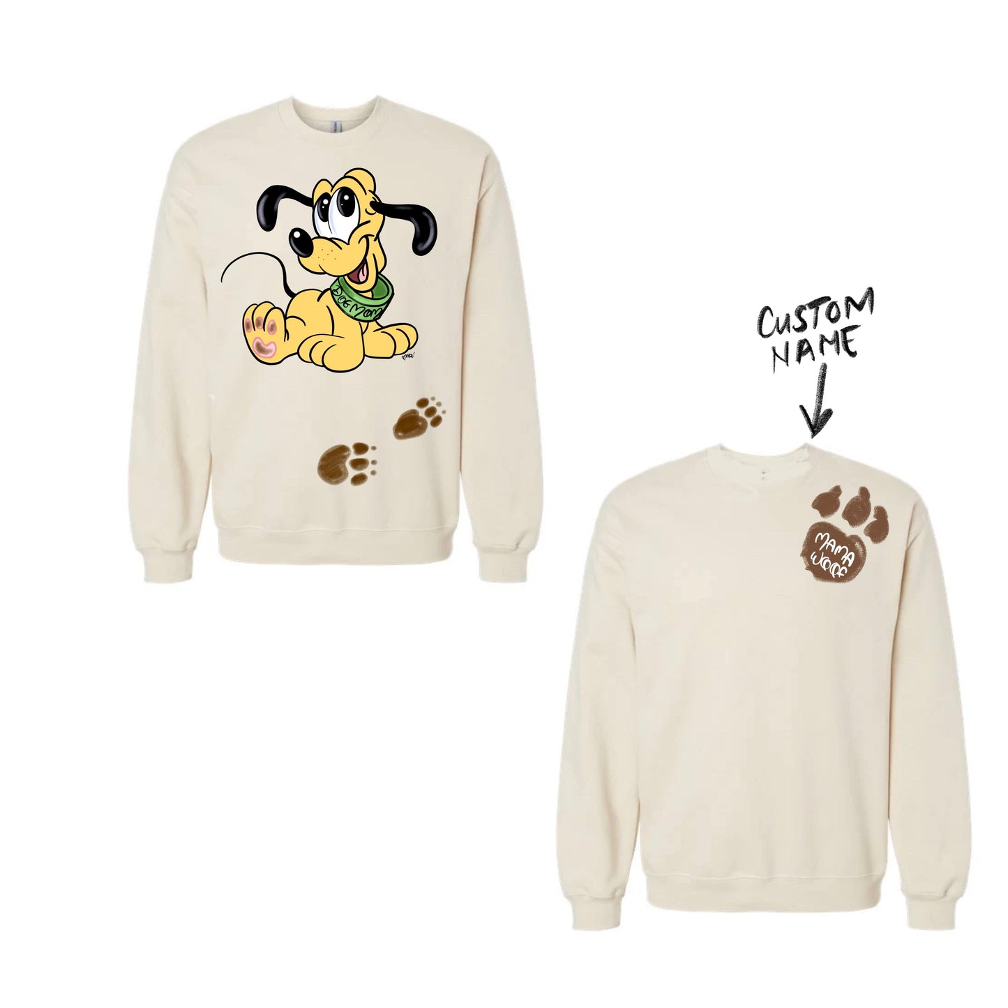 DOG MOMMA (PERSONALIZE IT) CREWNECK