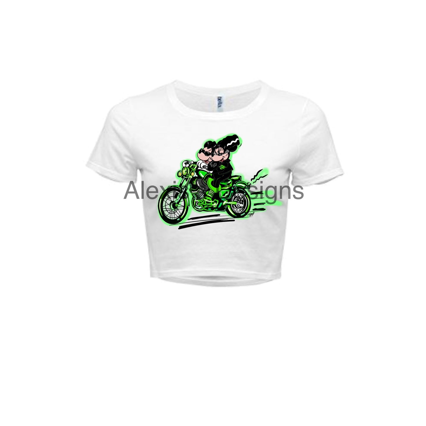 RIDE OR DIE CROPPED TEE