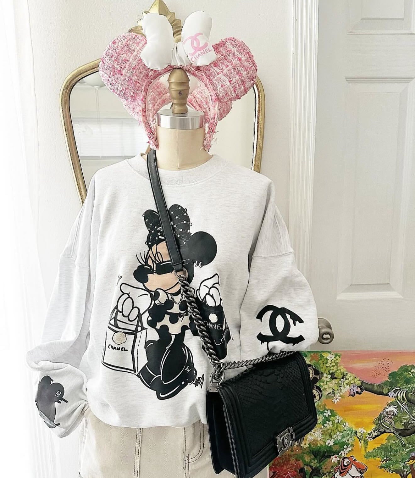 Minnie Graffiti bougie Crewneck
