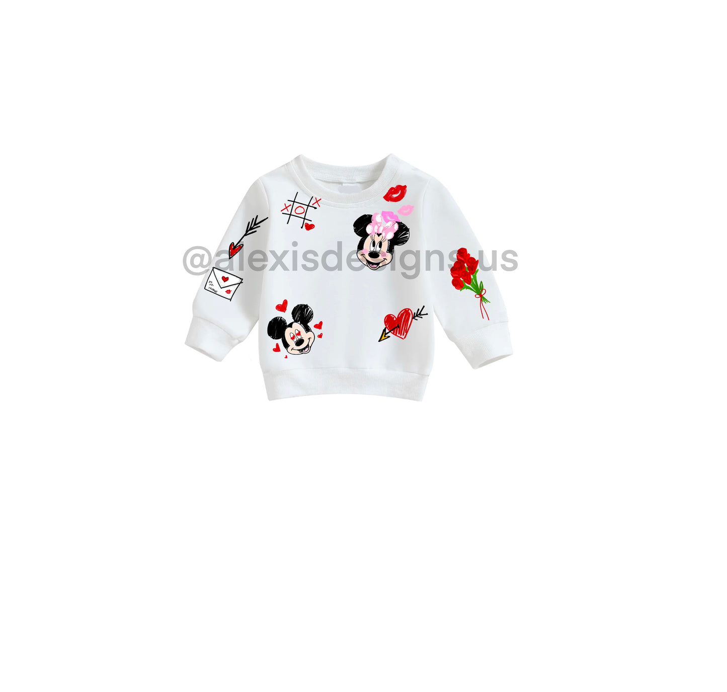 KIDS LOVERS LANE CREWNECK