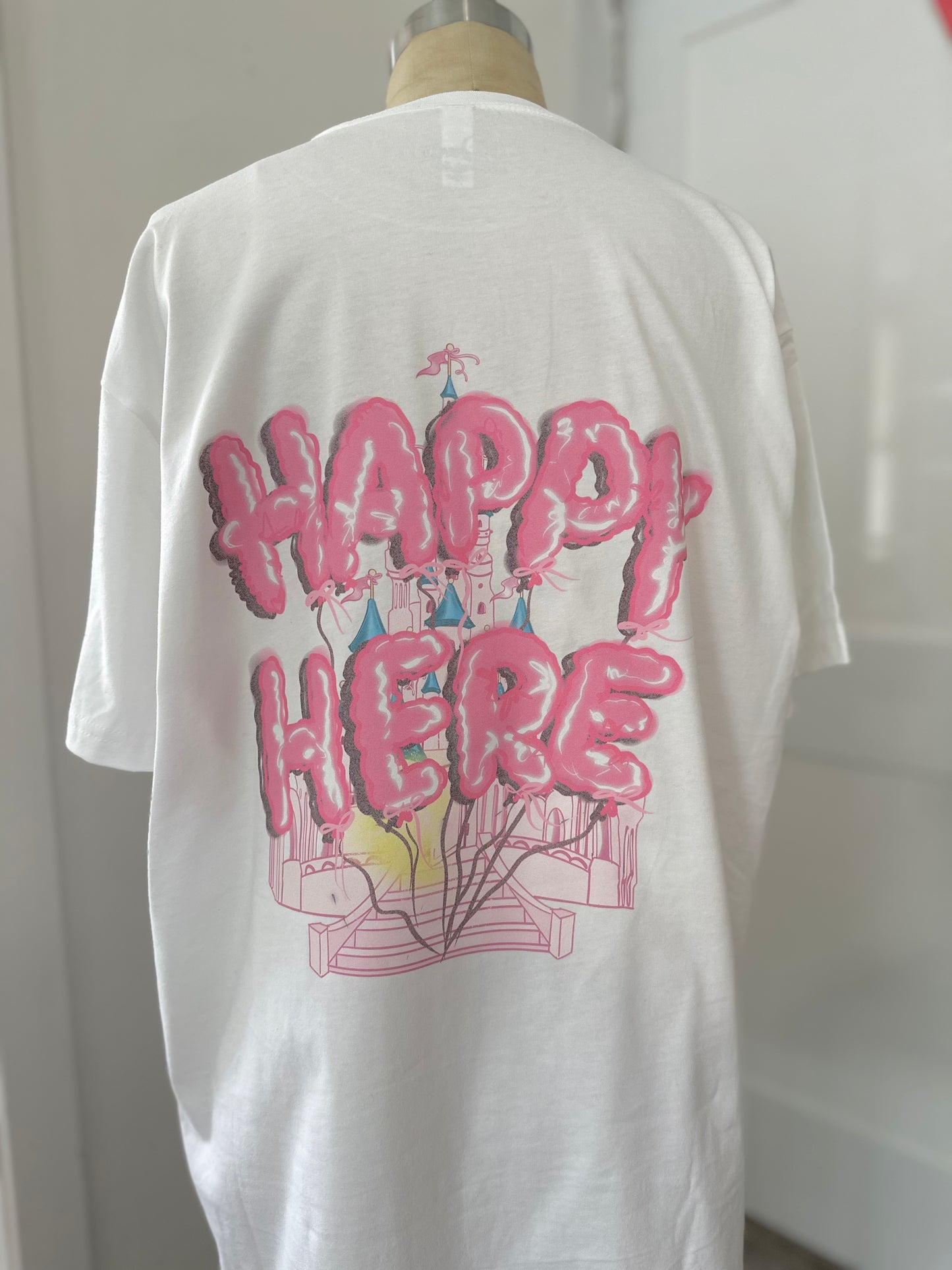 GIRL MOUSE HAPPY HERE TSHIRT