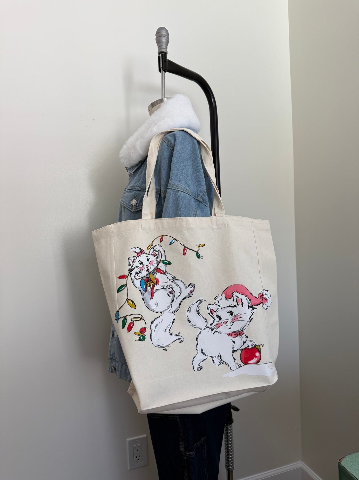BONJOUR CHRISTMAS TOTE