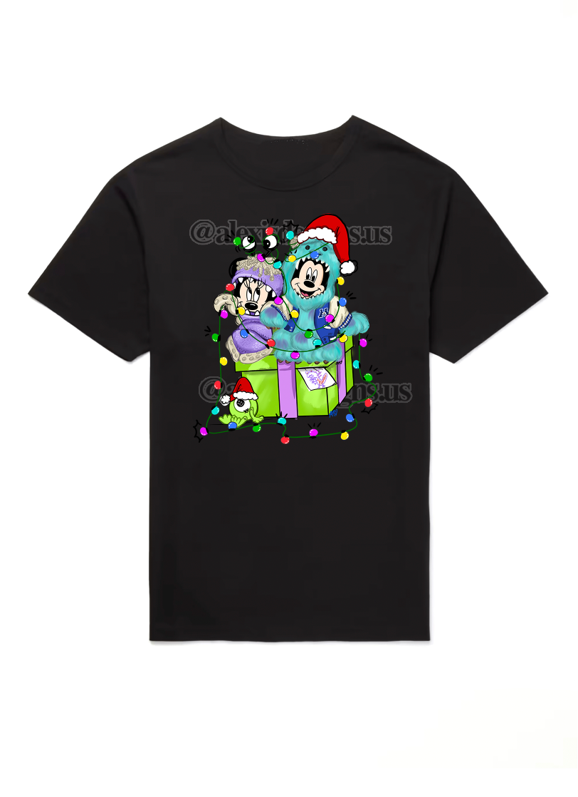Christmas Inspired Monster's Inc. Adult Tee