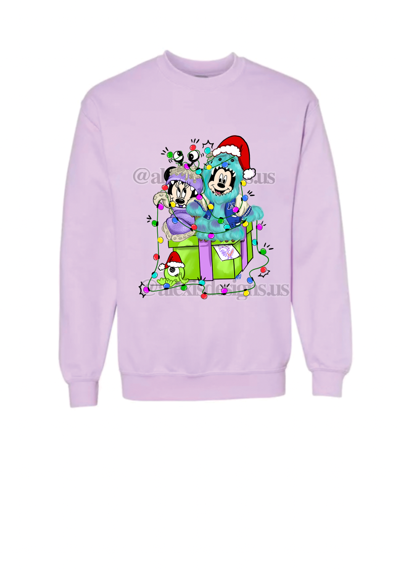 Christmas Monster's Inc Inspired Adult Crewneck