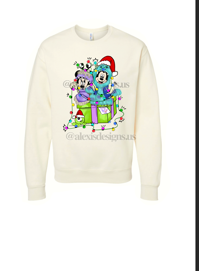 Christmas Monster's Inc Inspired Adult Crewneck