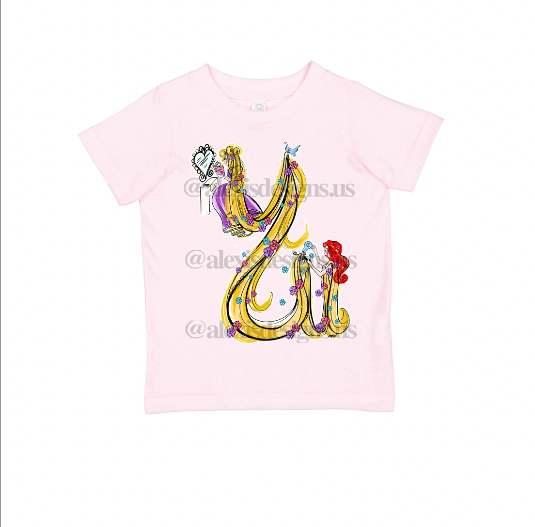 LET DOWN YOUR HAIR KIDS TEE