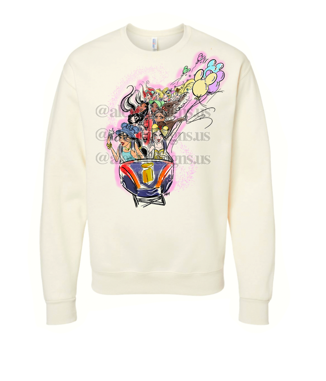 PRINCESS COASTER CREWNECK