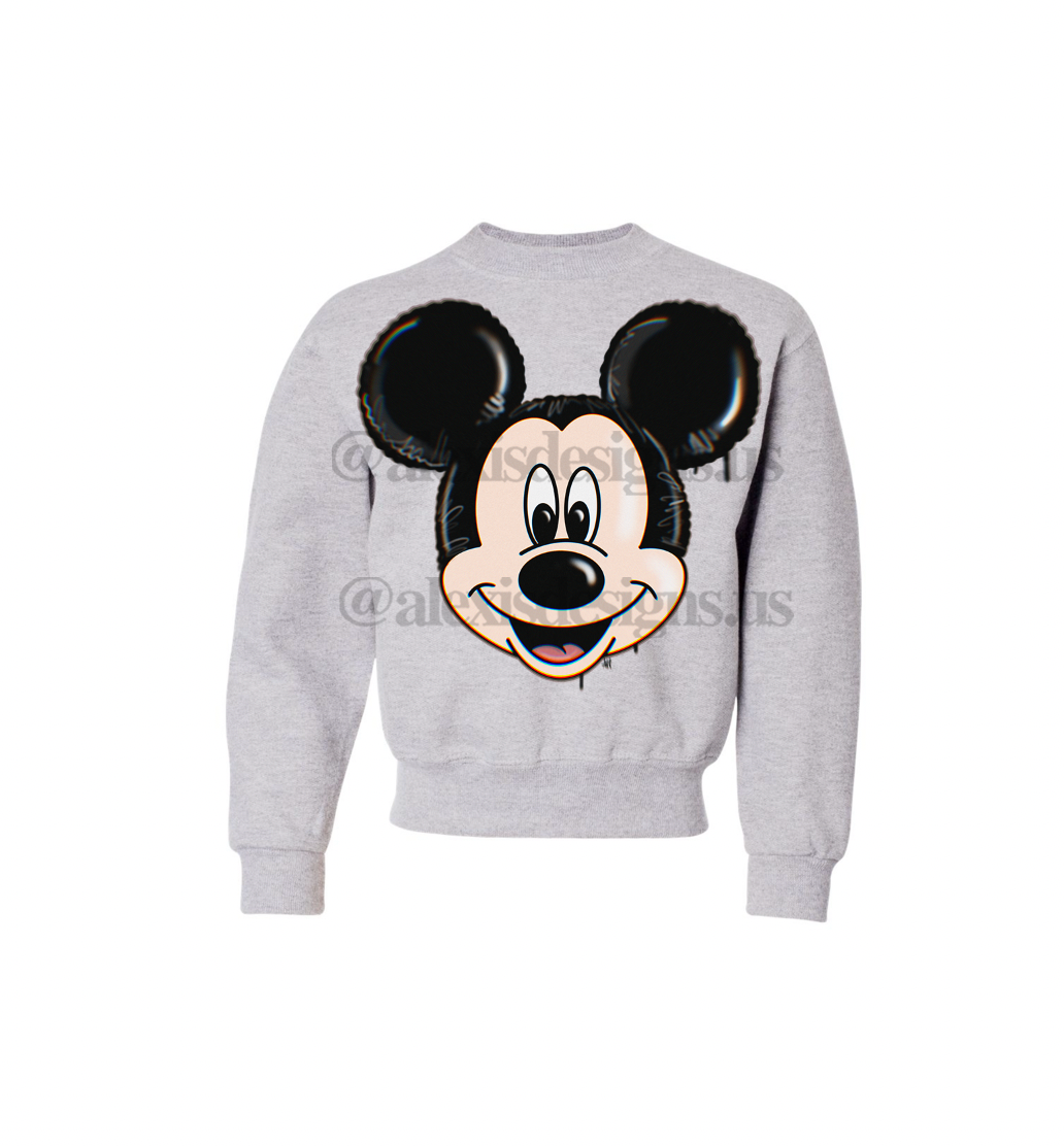 KIDS BOY MOUSE BALLOON CREWNECK
