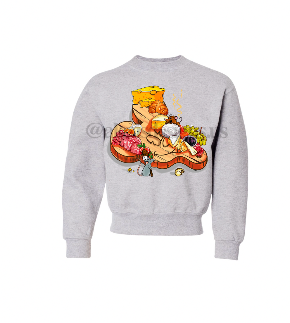 KIDS CHEESY MOUSE CREWNECK
