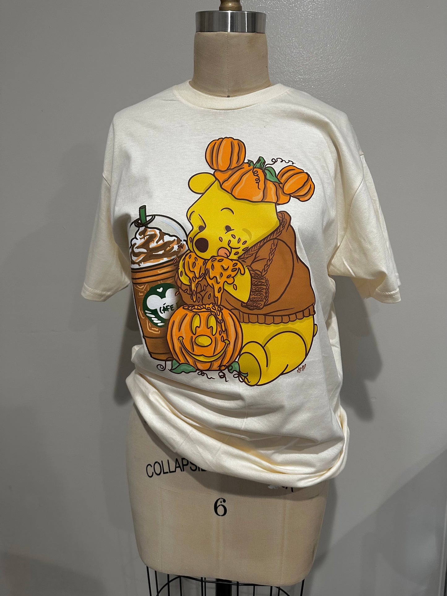 Pumkin Spice Pooh Bear T Shirt