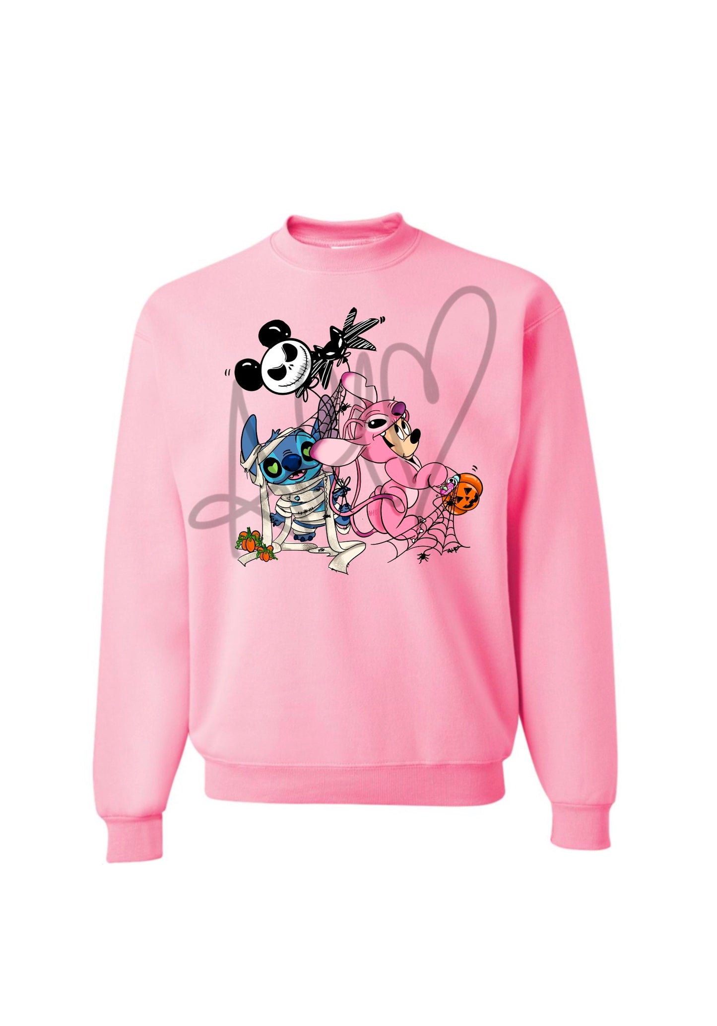 Stitch and Angel Inspired Crewneck