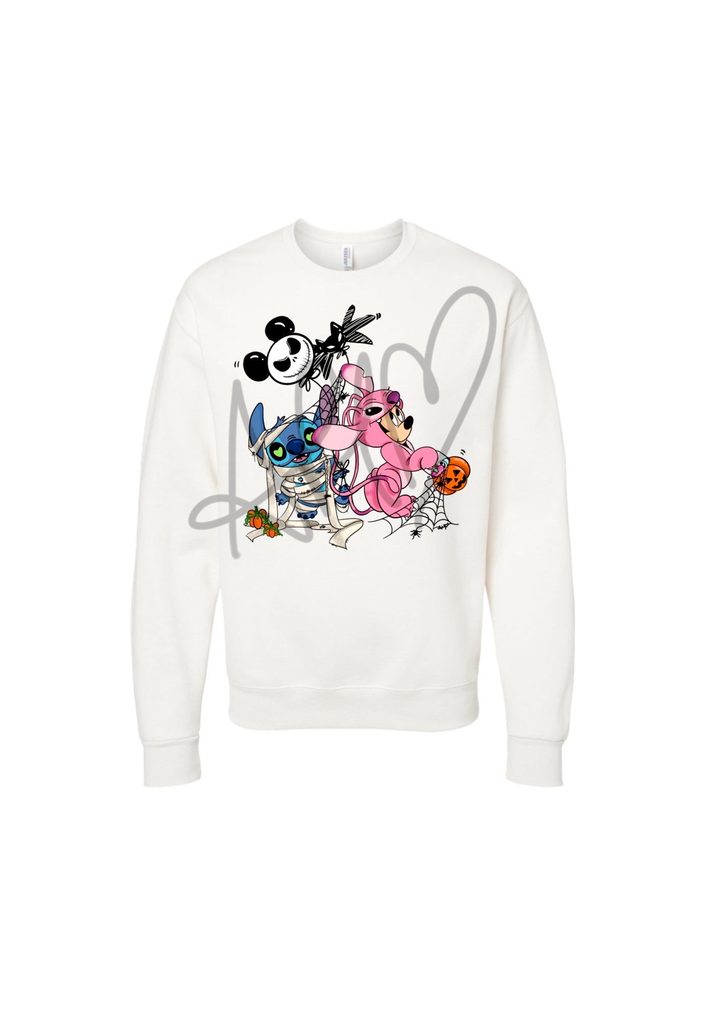Stitch and Angel Inspired Crewneck