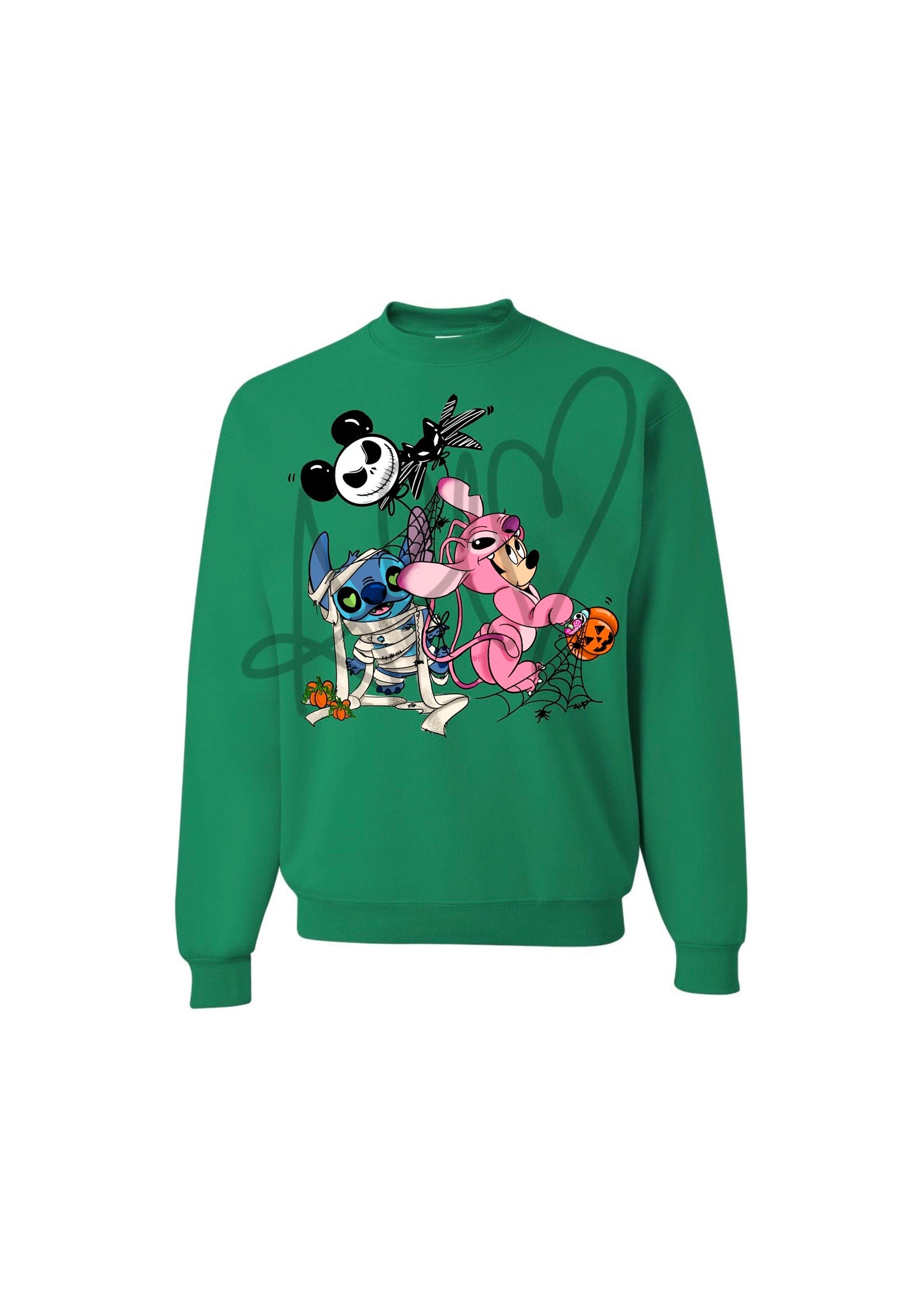 Stitch and Angel Inspired Crewneck