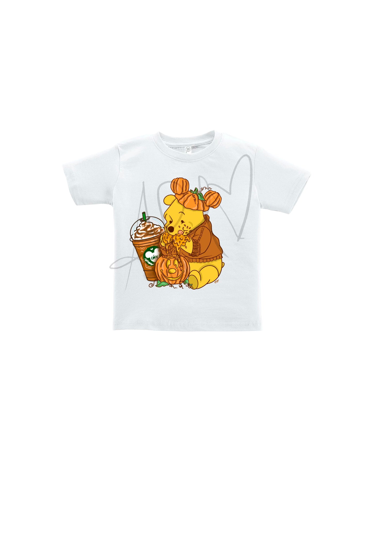 Kids Pumpkin Spice Pooh Bear t shirt
