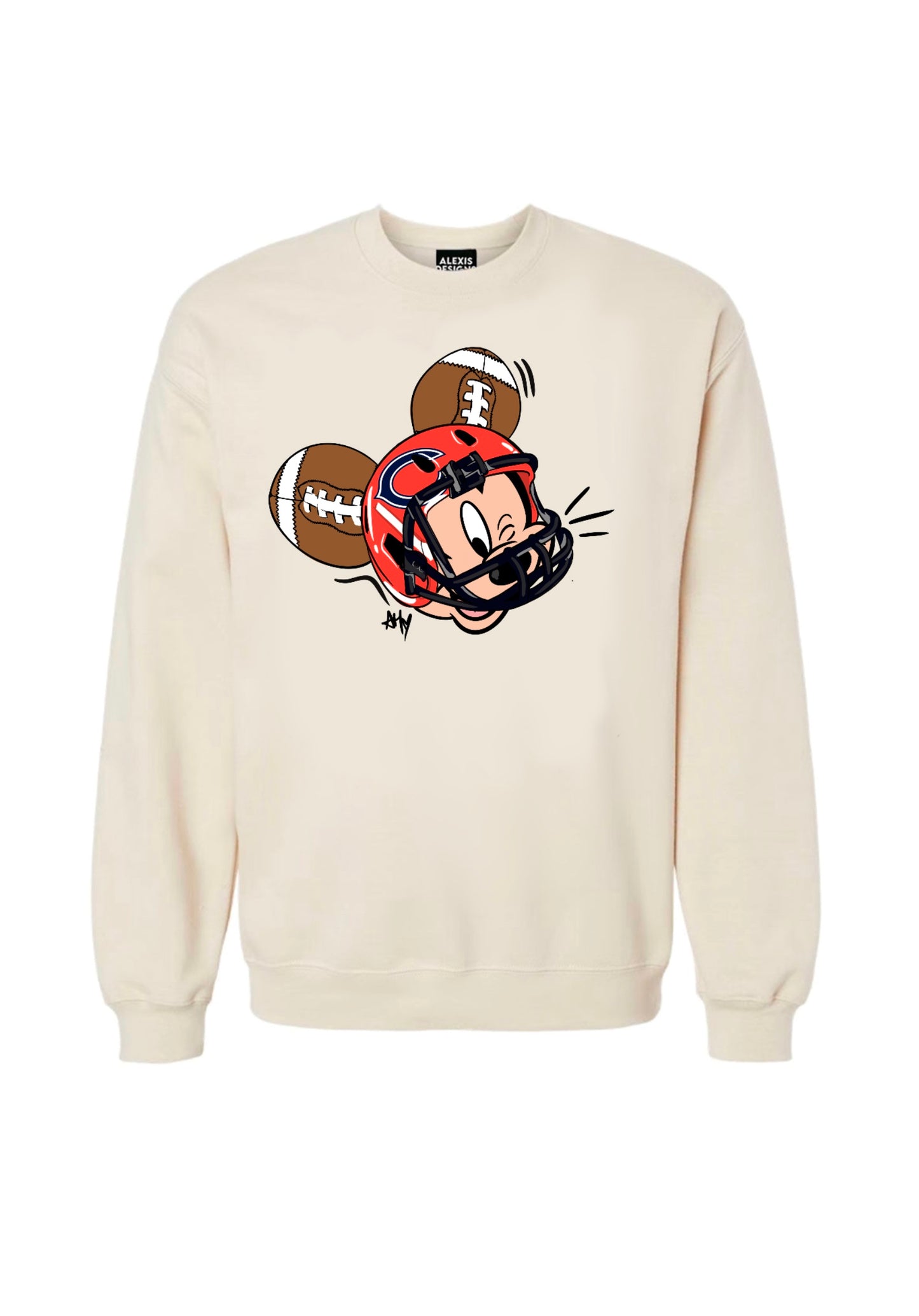 CHI BEARS HELMET CREWNECK