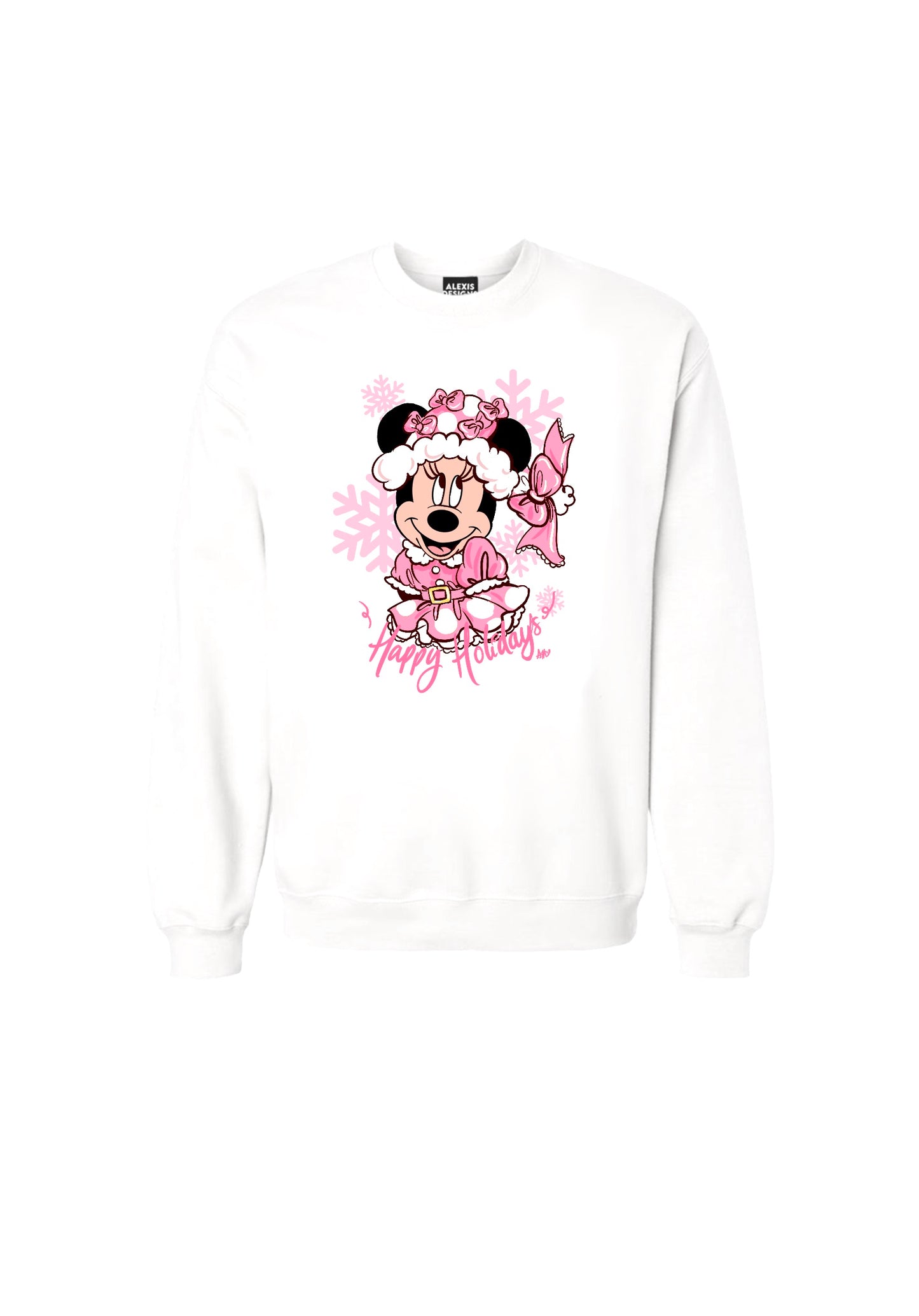 KIDS PINK SNOWFLAKE INSPIRED CREWNECK