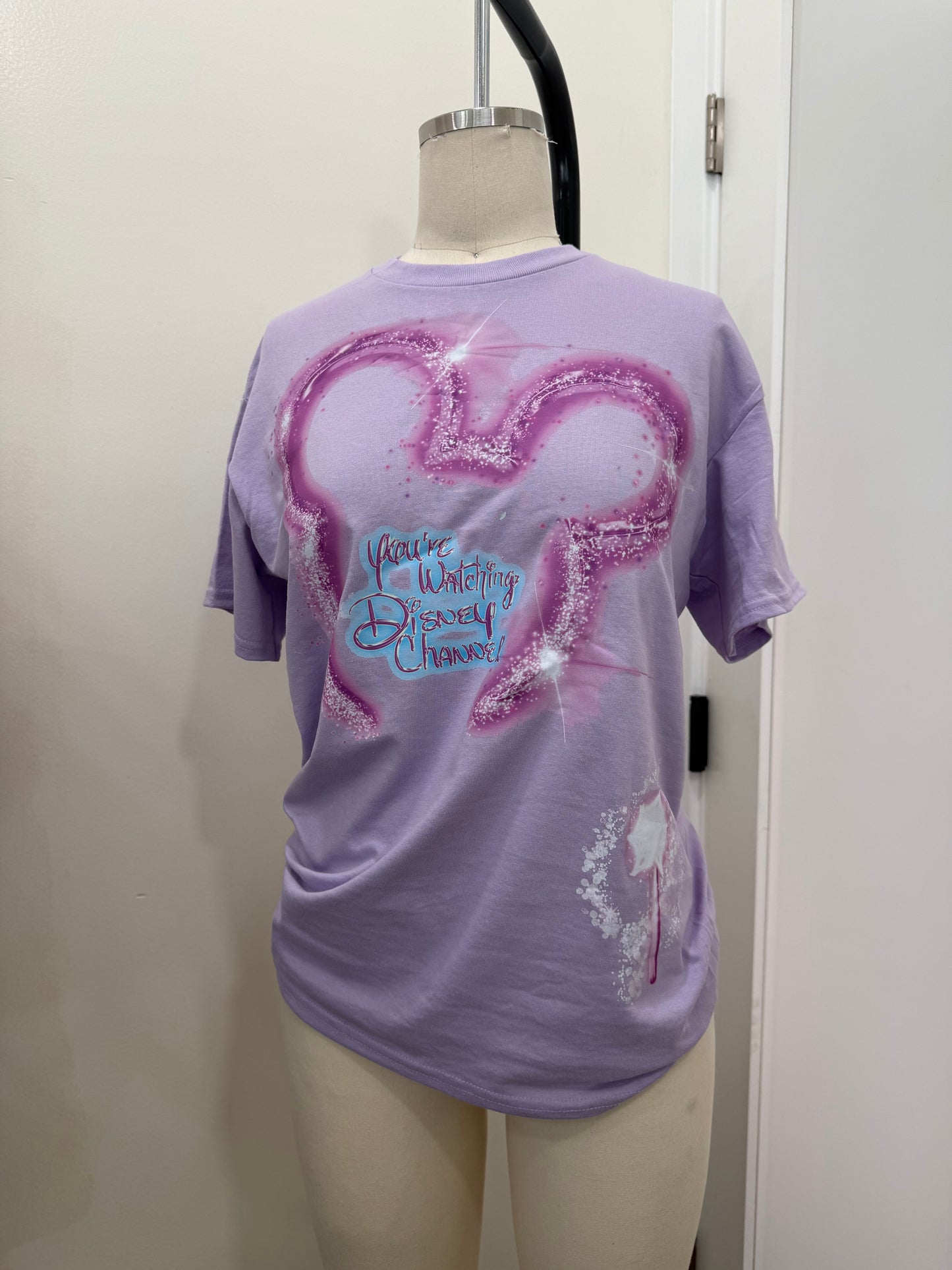 YOUR WATCHING DC PINK  T SHIRT