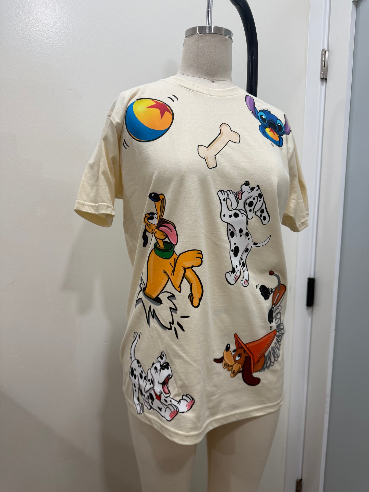 WHO LET THE DOGS OUT PIXXAR EDITION T SHIRT