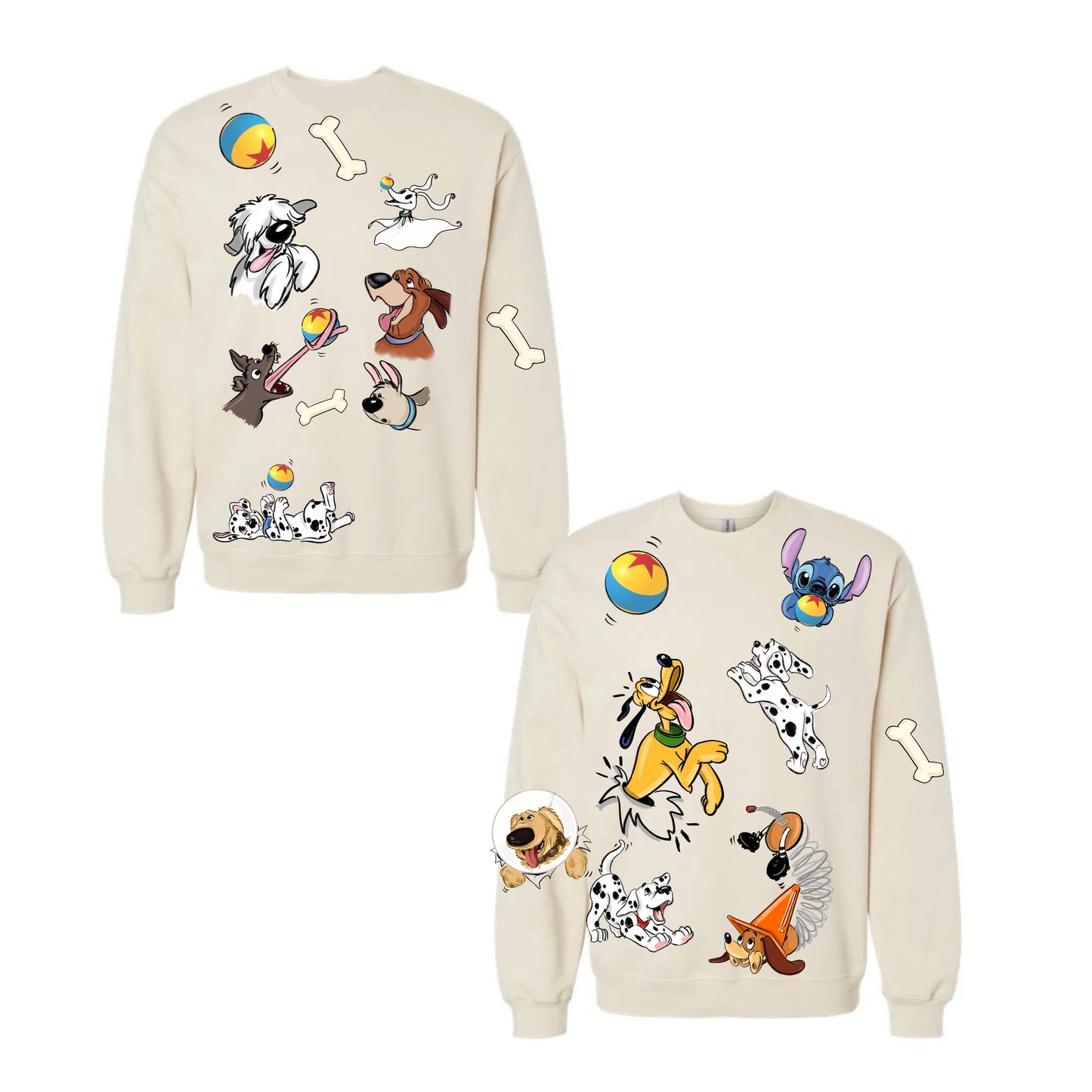 WHO LET THE DOGS OUT PIXXAR EDITION CREWNECK