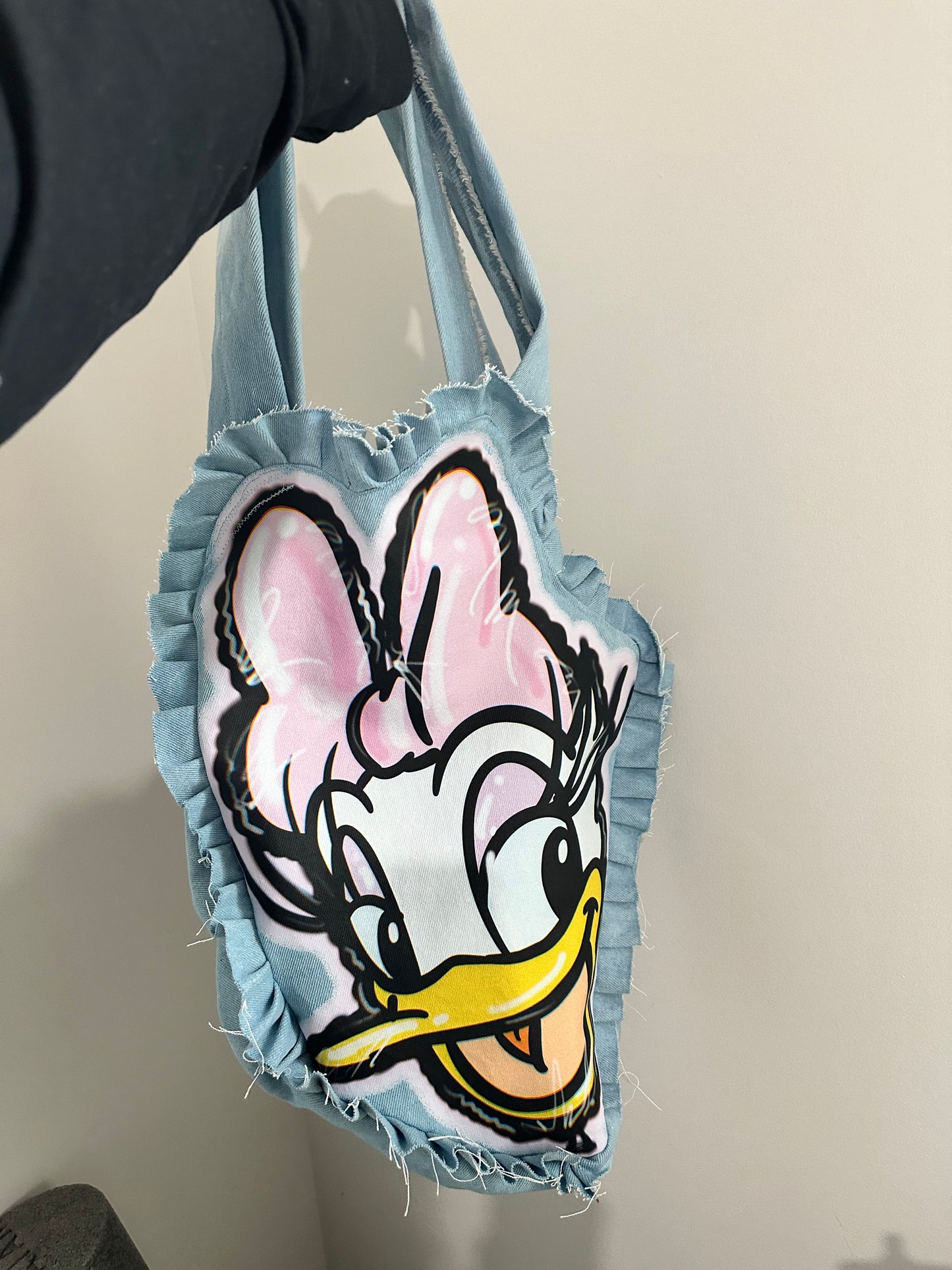 DDUCK GIRL LARGE UPCYCLED DENIM TOTE