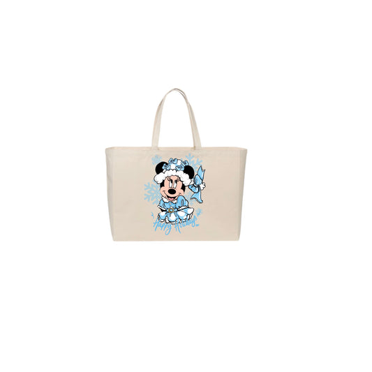 MINNI SNOWFLAKE BLUE TOTE