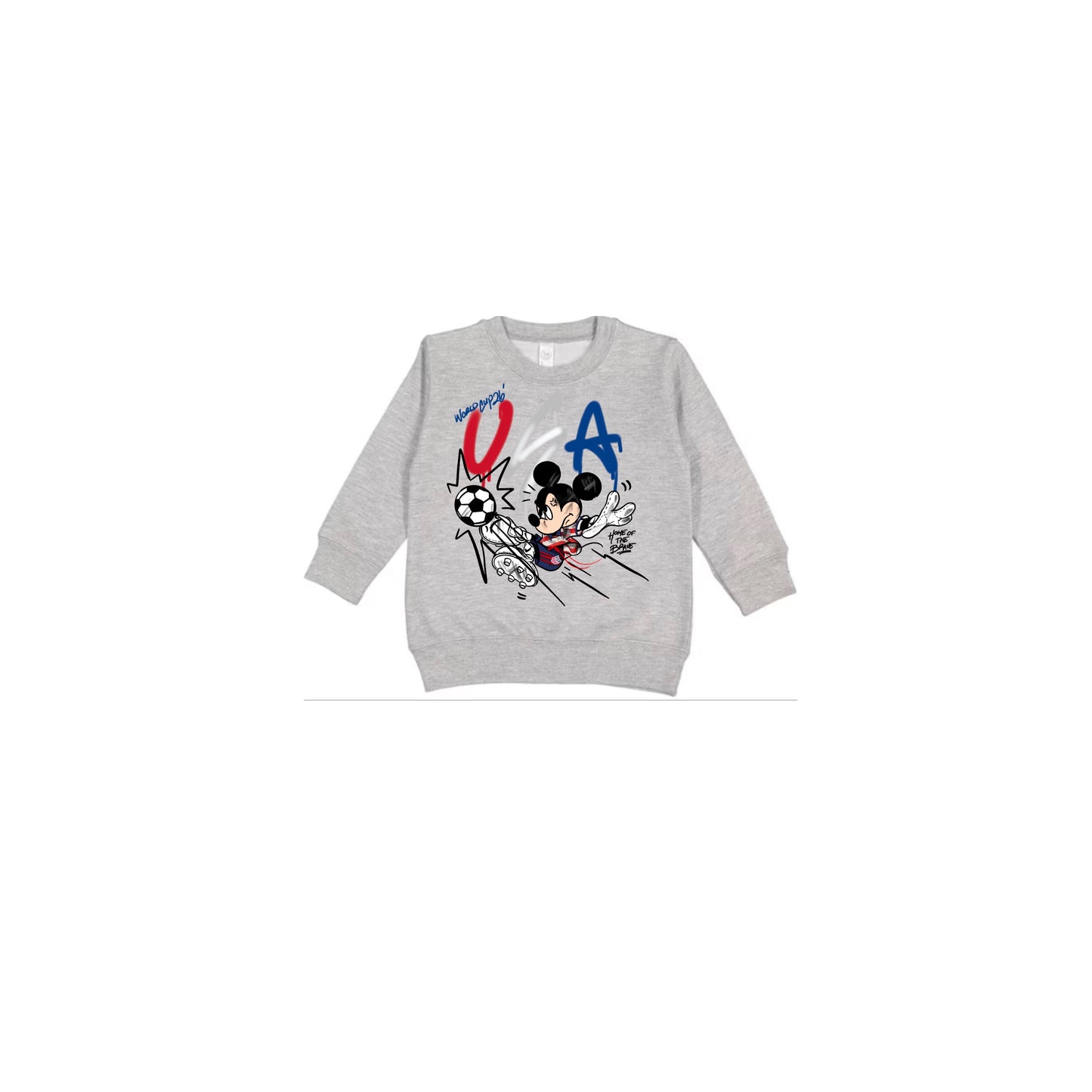 KIDS HOME OF THE BRAVE CREWNECK