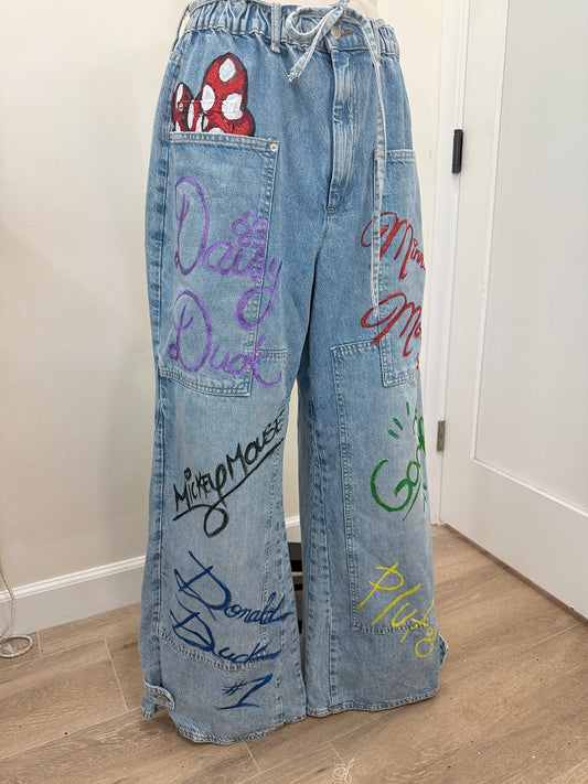 Custom SIGN HERE Jeans