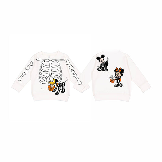 KIDS SPOOKY BONES CREWNECK