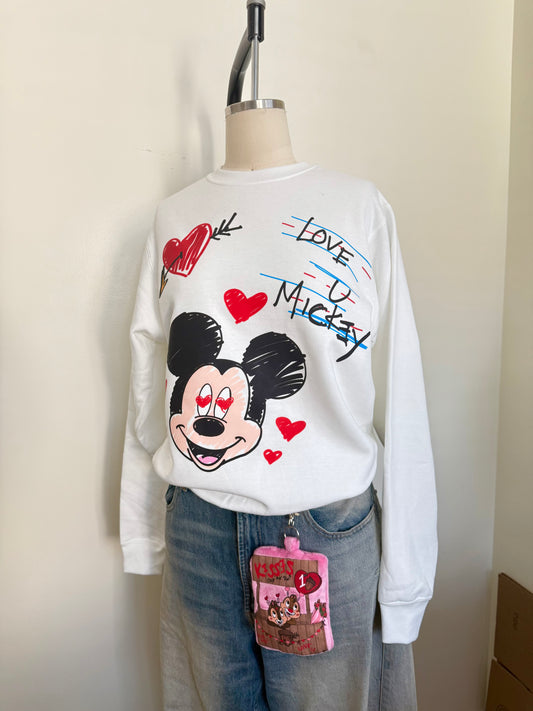 LOVE U MICKI CREWNECK