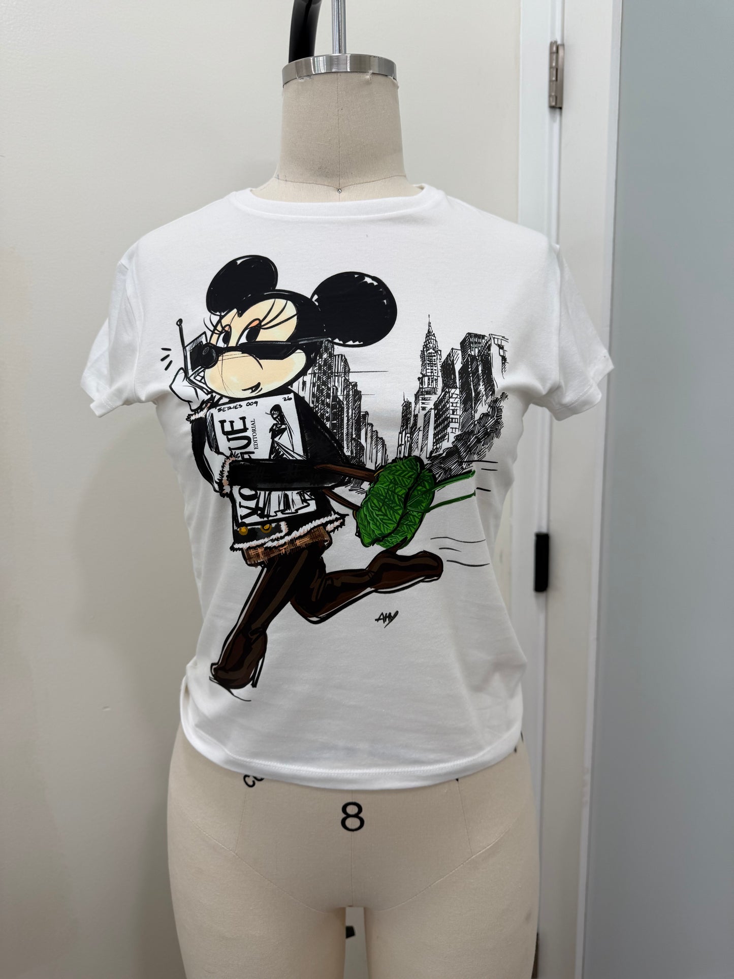 MINNI WEARS PRADA BABY TEE
