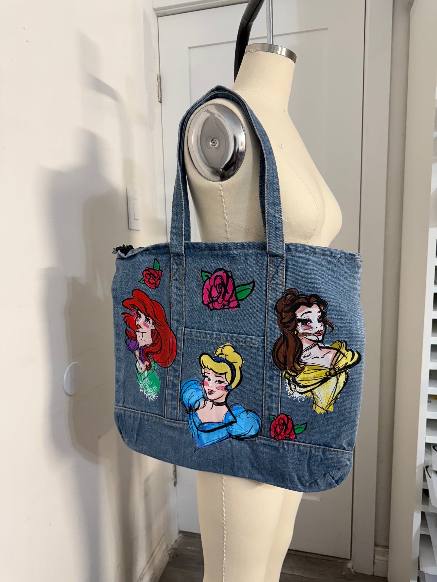 PRINCESS GALORE DENIM TOTE