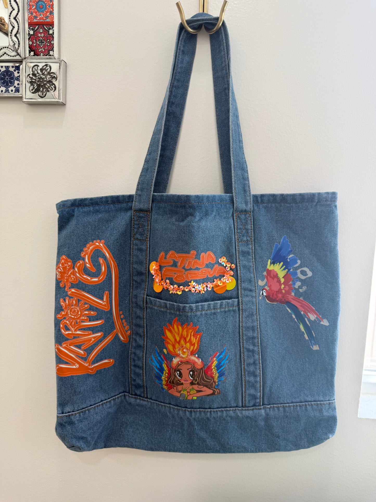 BESTIE DENIM TOTE
