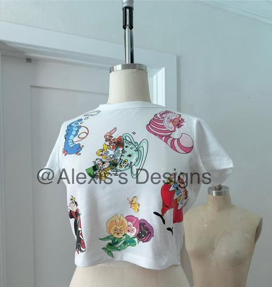 ALICE’S GARDEN CROPPED TEE