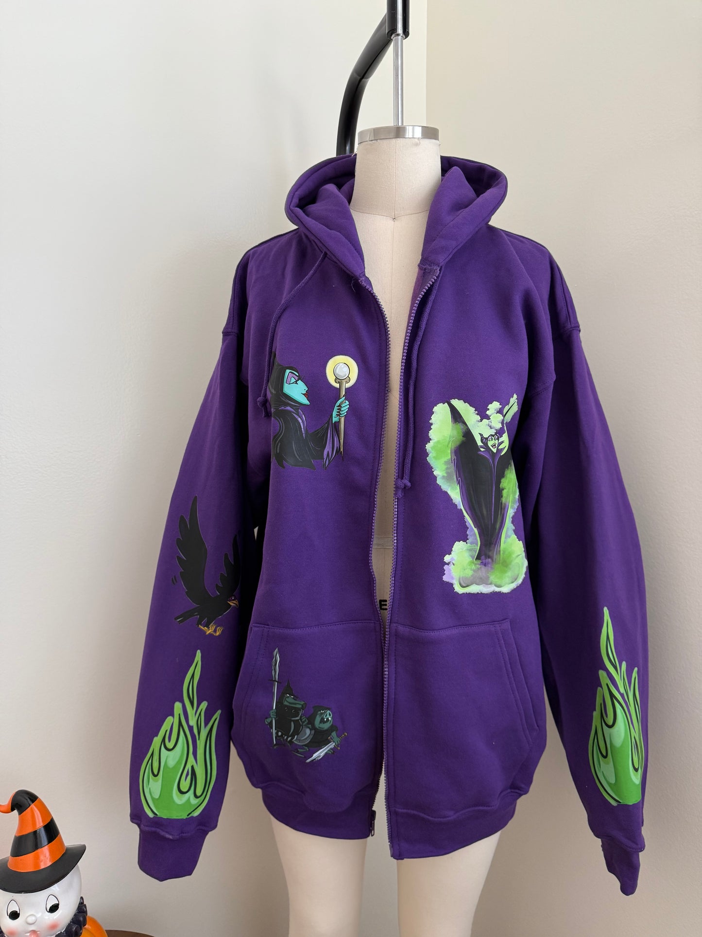 DRAGONS LOVE ZIPPER HOODIE
