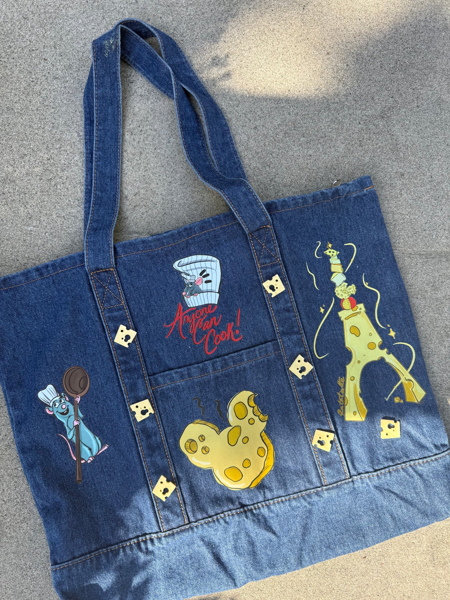 ANYONE CAN COOK DENIM TOTE