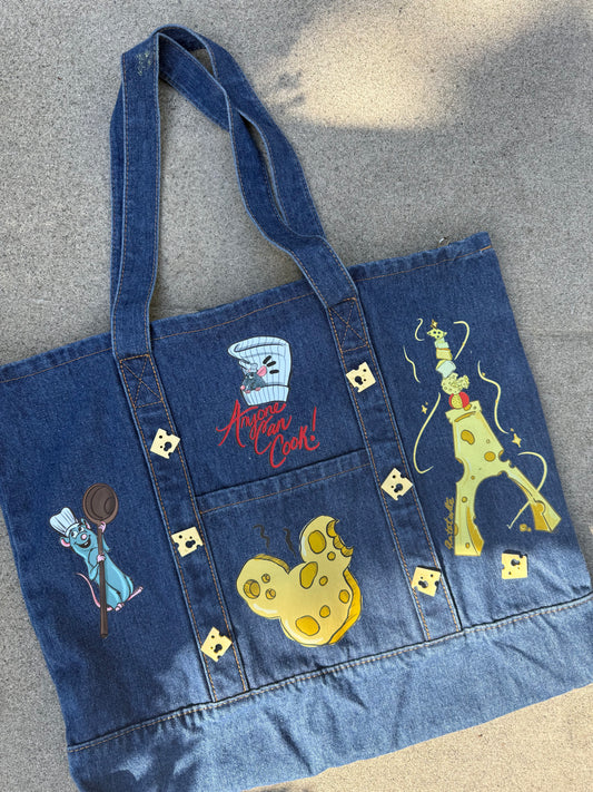 ANYONE CAN COOK DENIM TOTE