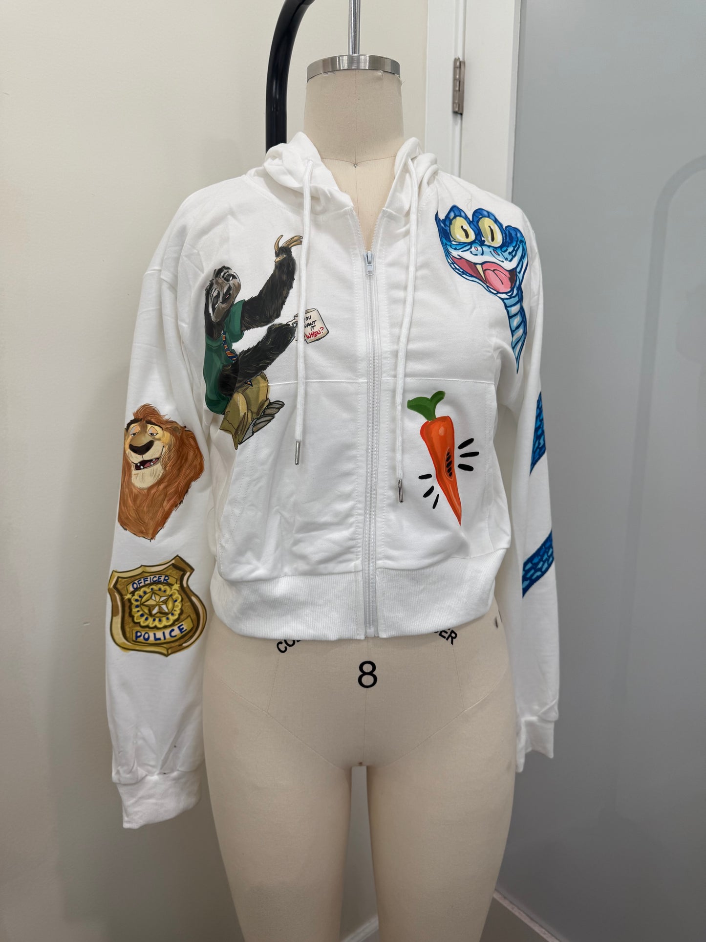 ANYONE CAN BE ANYTHING ZIPPER HODDIE
