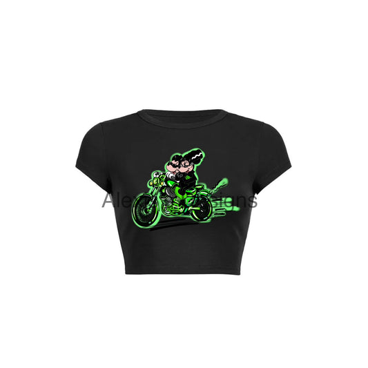 RIDE OR DIE CROPPED TEE
