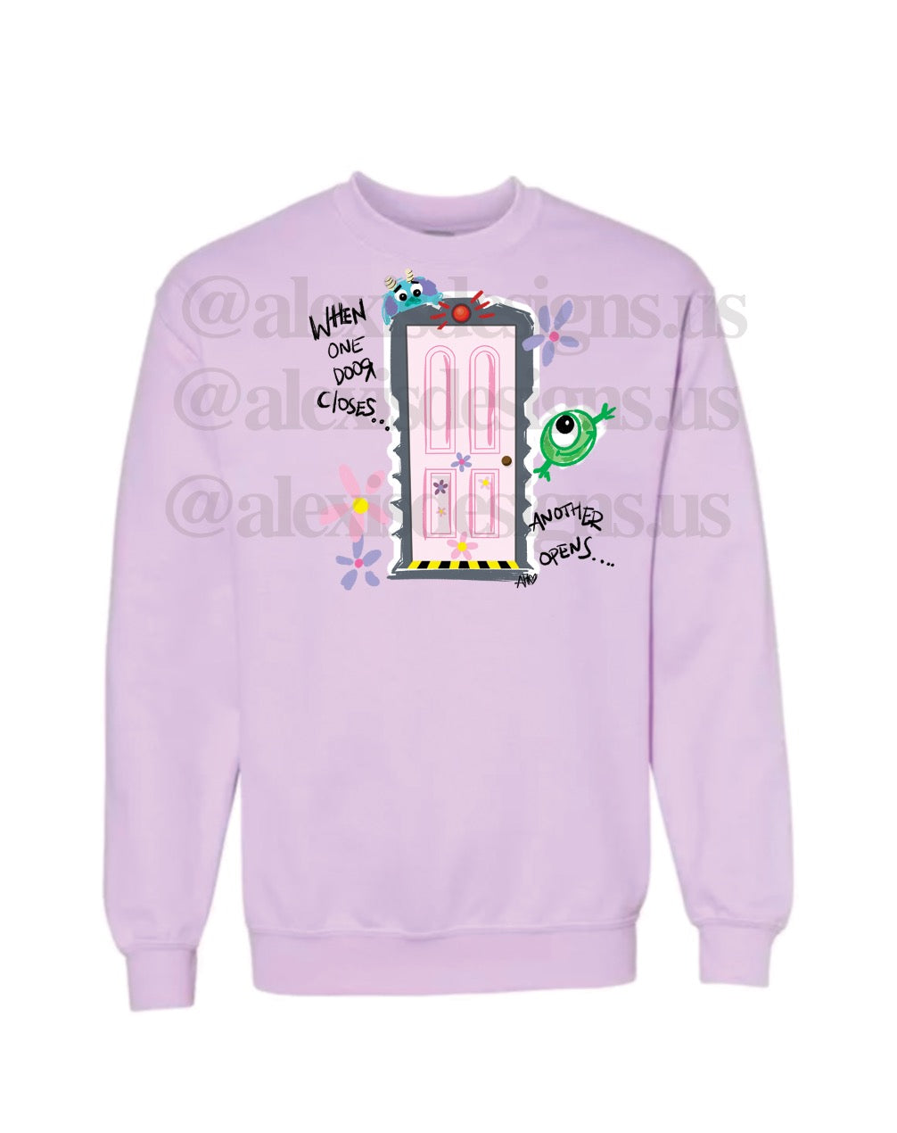 WHEN ONE DOOR OPENS CREWNECK