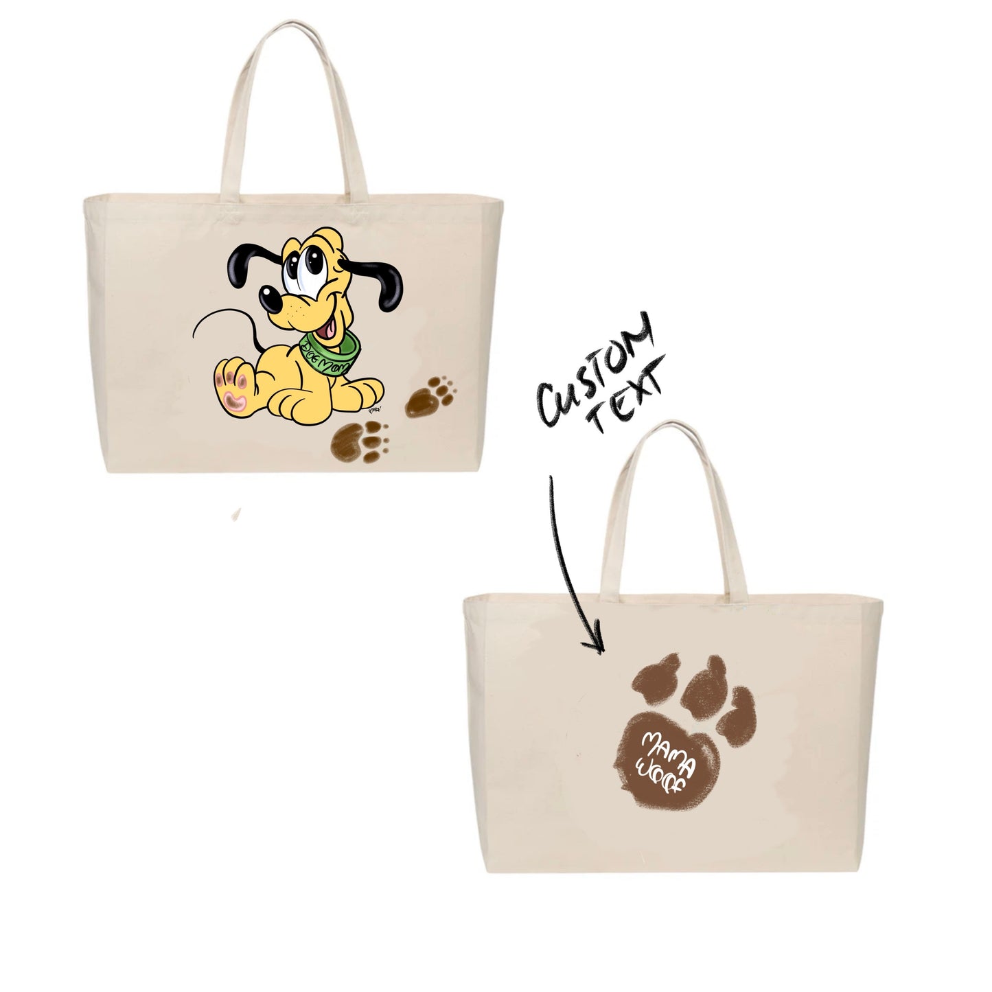 DOG MOMMY (personalize it ) TOTE
