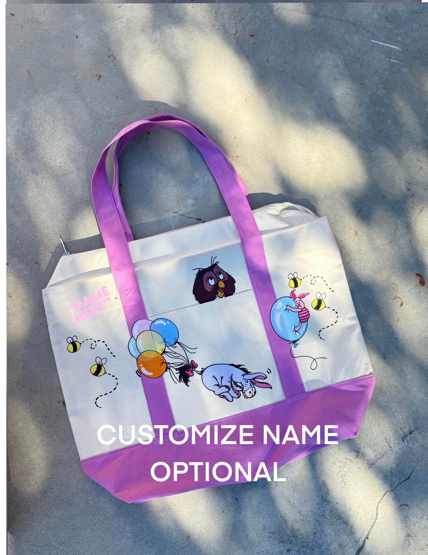 Large Farmers Market Bag (with Zipper Closure)