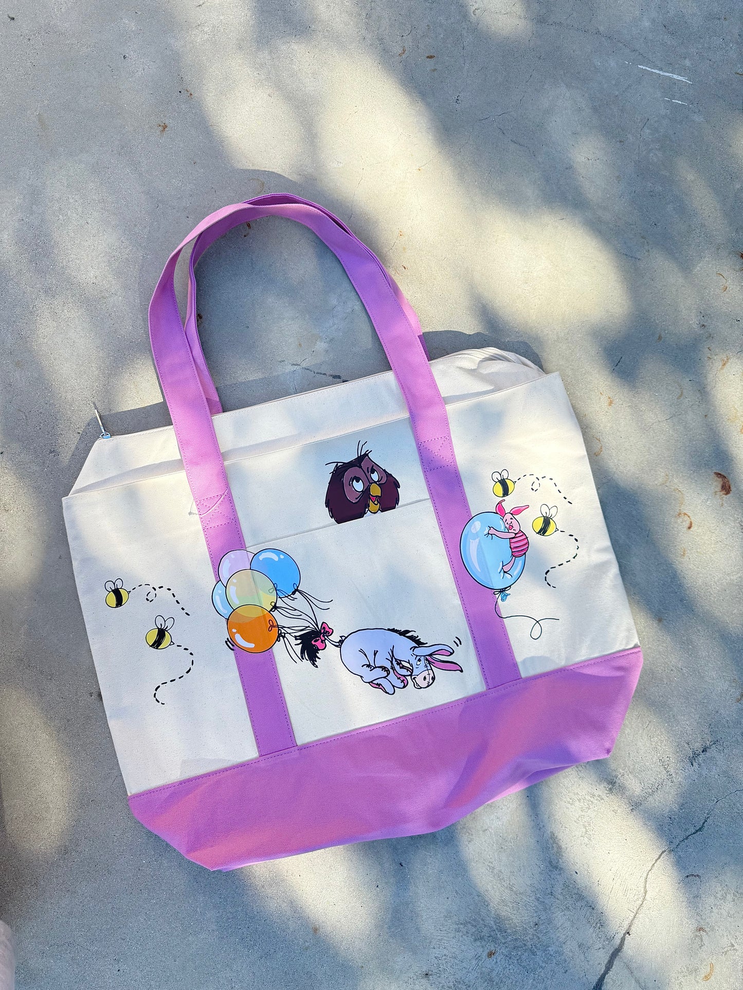 Large Farmers Market Bag (with Zipper Closure)