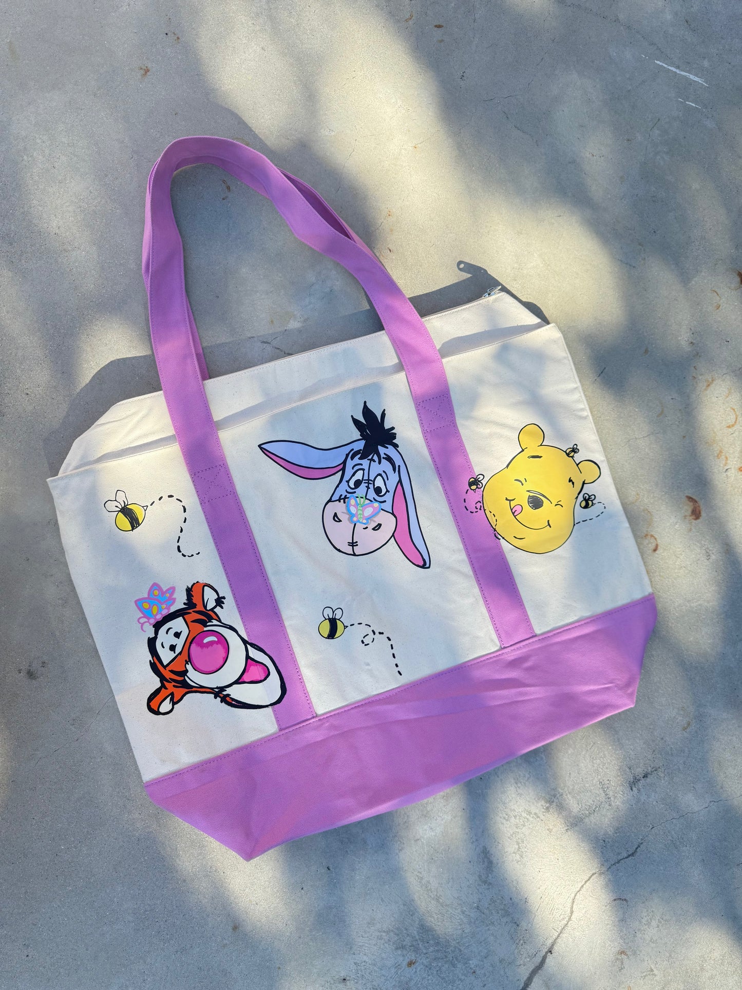 Large Farmers Market Bag (with Zipper Closure)