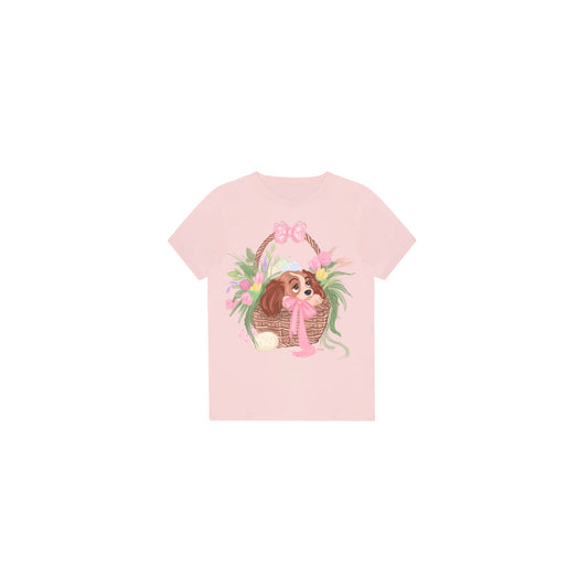 KIDS LADY IN BASKET T SHIRT