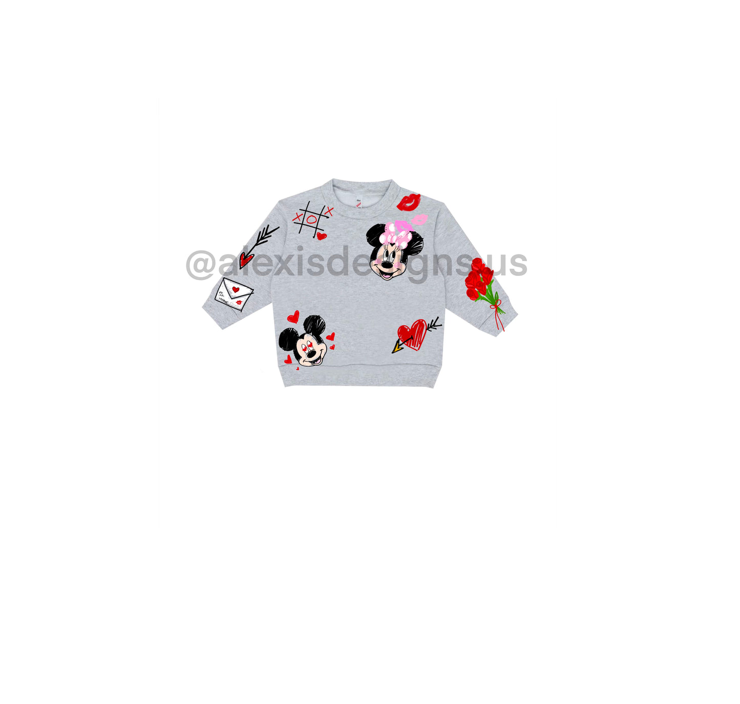KIDS LOVERS LANE CREWNECK