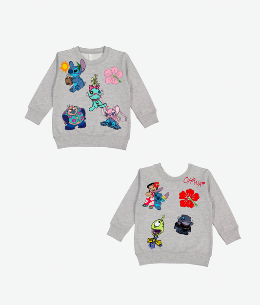KIDS OHANA MEANS FAMILY CREWNECK