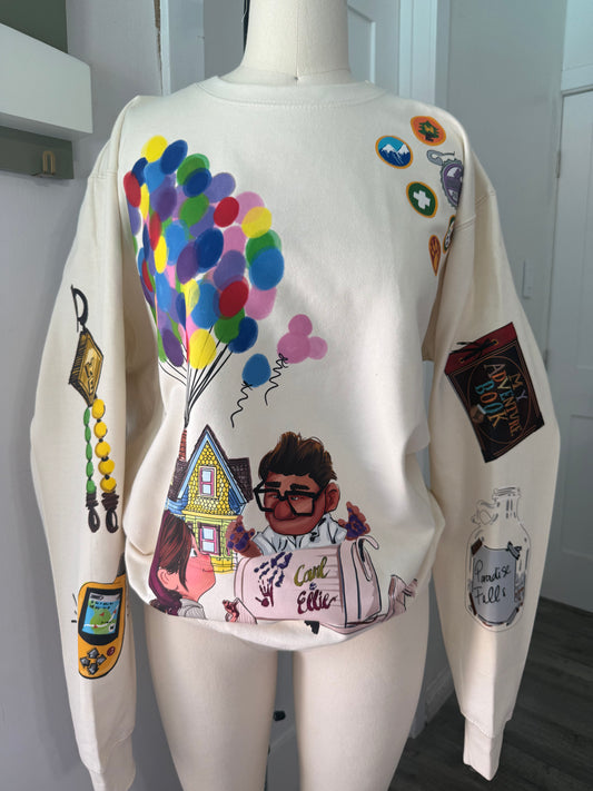 THE ADVENTURE IS OUT THERE CREWNECK