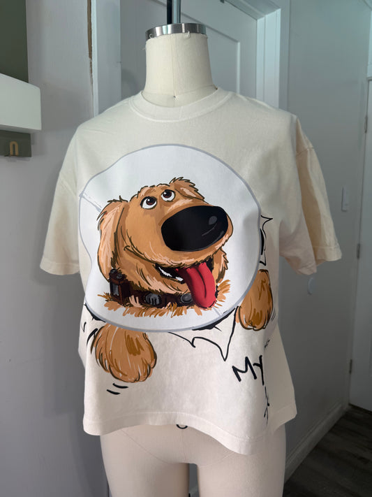 MY NAME IS DUG CROPPED TEE