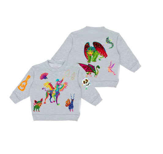 KIDS LOS ALEBRIJES  CREWNECK